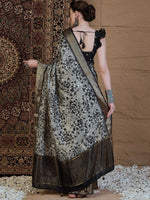 Thumbnail for Anouk Ethnic Motifs Zari Silk Blend Sungudi Saree