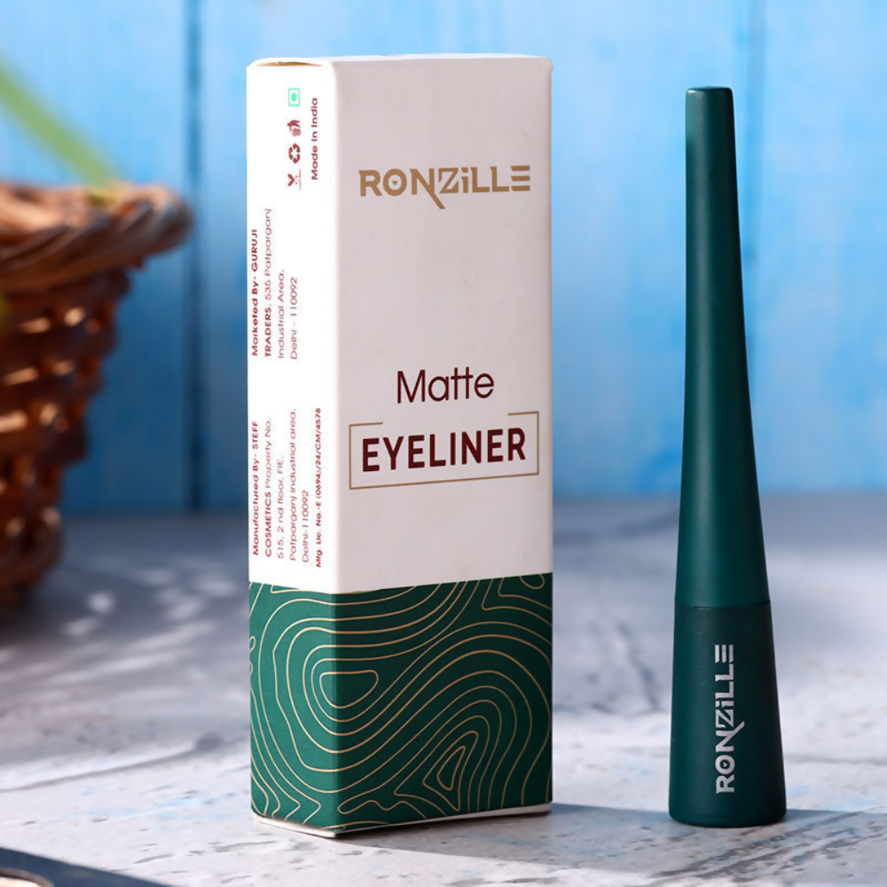 Ronzille Smudgeproof And Waterproof Liquid Matte Eyeliner - Green - Dista