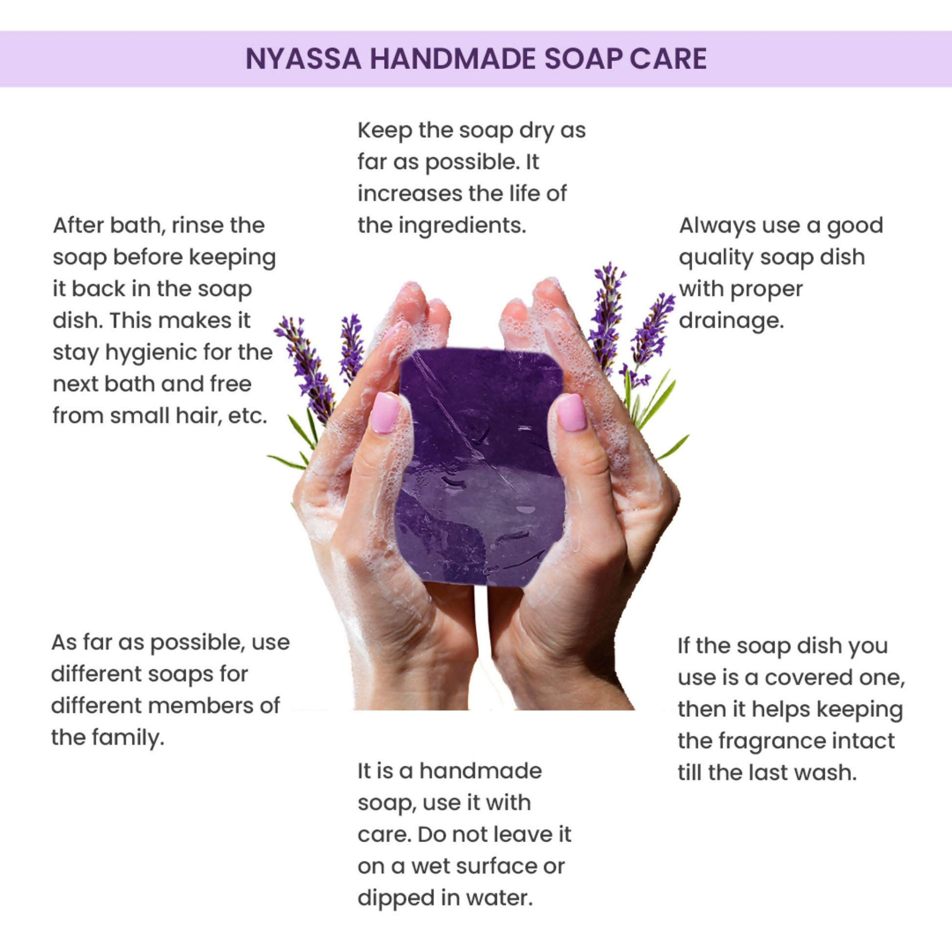 Nyassa Luxurious French Lavender Handmade Soap - Dista