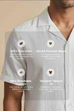 Thumbnail for Terra — White Linen Shirt by Hilo Design - Dista