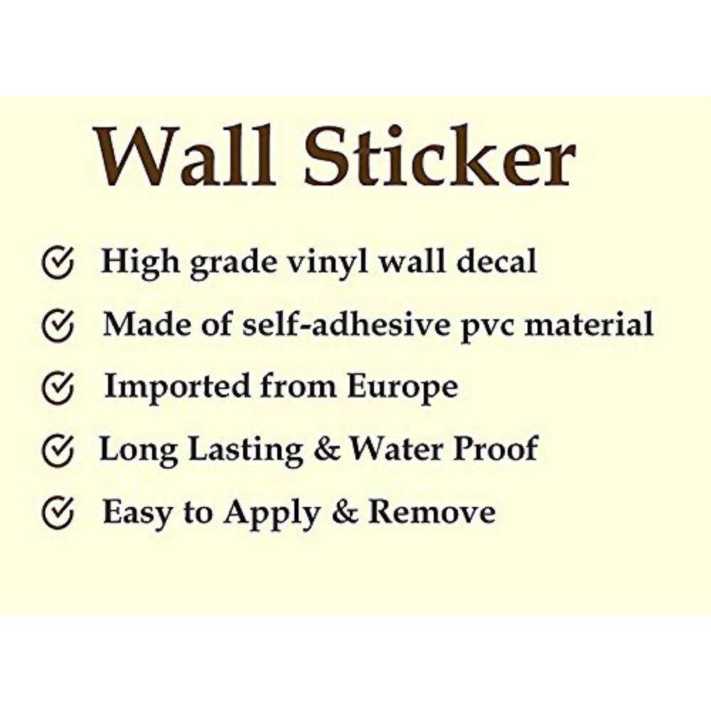 Walltech Combo of 4 Wall Sticker - Dista