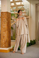 Thumbnail for Aayaa Designer Cotton Silk Farshi Salwar Set - Off White - Dista
