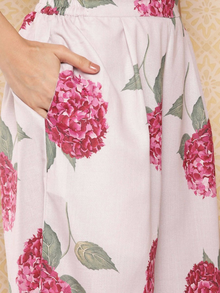 Ahalyaa Women's Traditional wear Kurta Set - Beige - Distacart