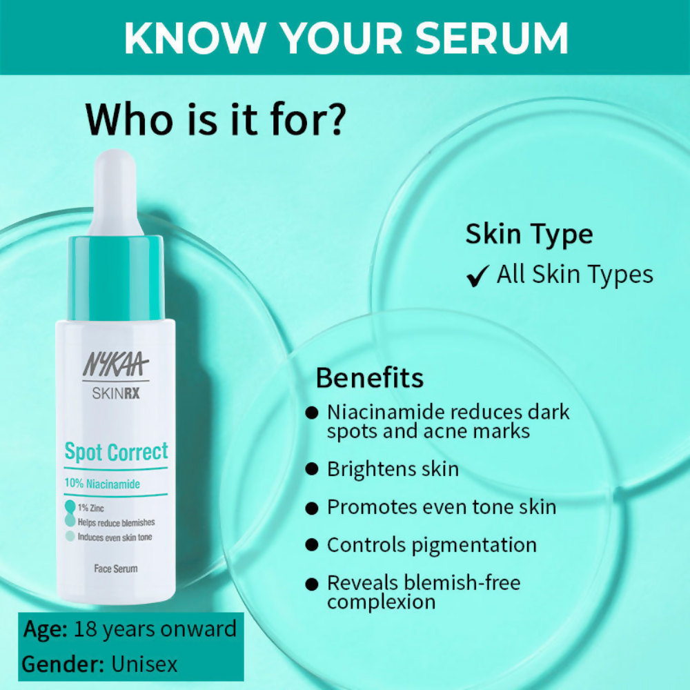 Nykaa SkinRX 10% Niacinamide Face Serum - Distacart