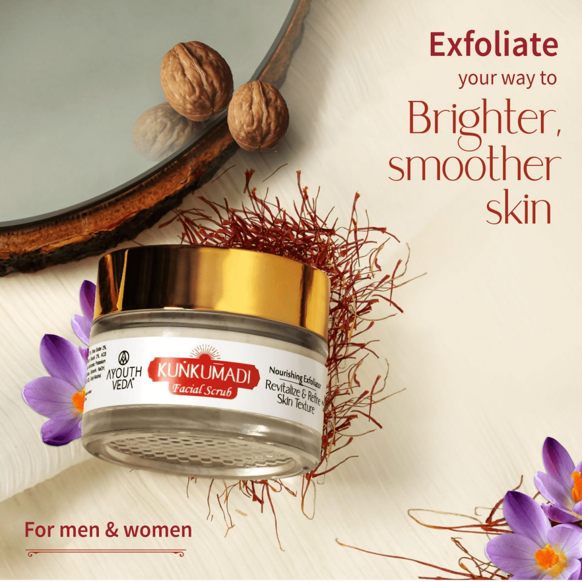 Ayouthveda Kunkumadi Face Scrub - Distacart