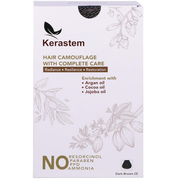 Kerastem Hair Color Dark Brown No 3 - Distacart