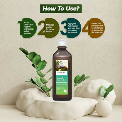 Axiom Mukti Gold Herbal Hair Wash - Distacart