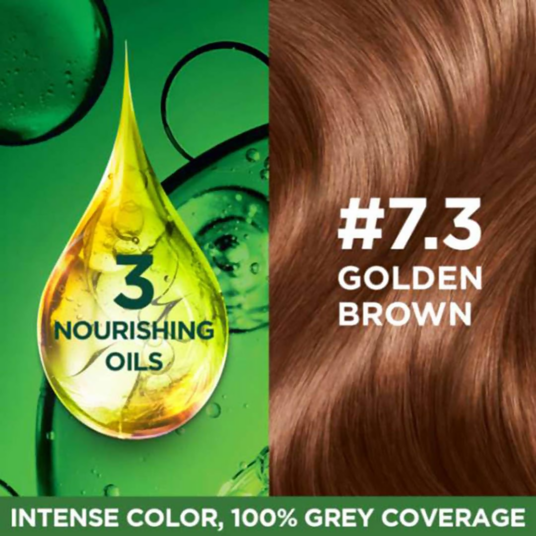 Garnier Color Naturals Ultra Hair Color - 7.3 Golden Brown - Distacart