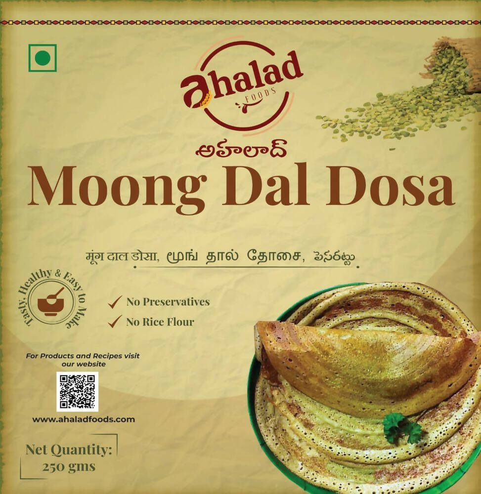 Ahalad Foods Moong Dal Dosa Mix - Distacart