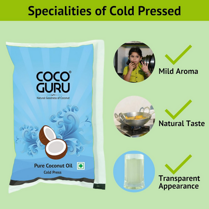 Cocoguru Cold Pressed Coconut Oil - Dista