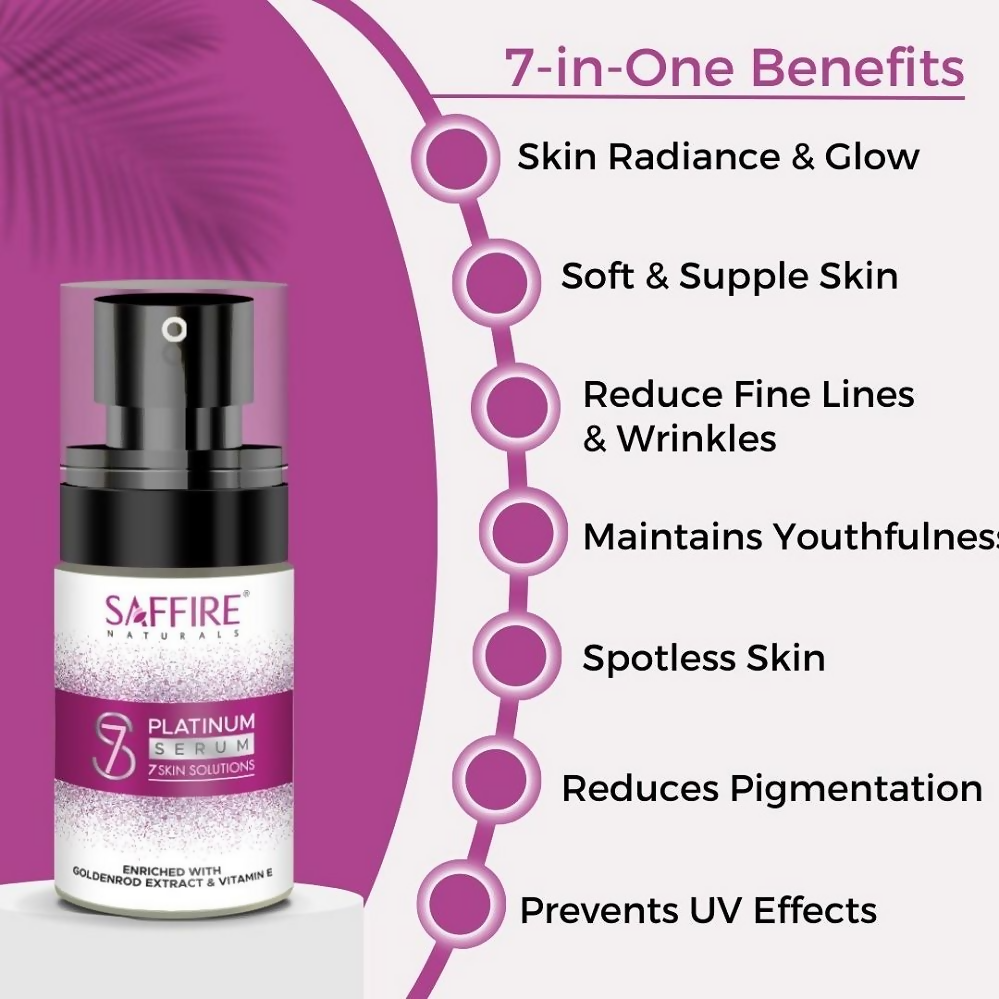 Saffire Naturals S7 Platinum Face Serum - Distacart