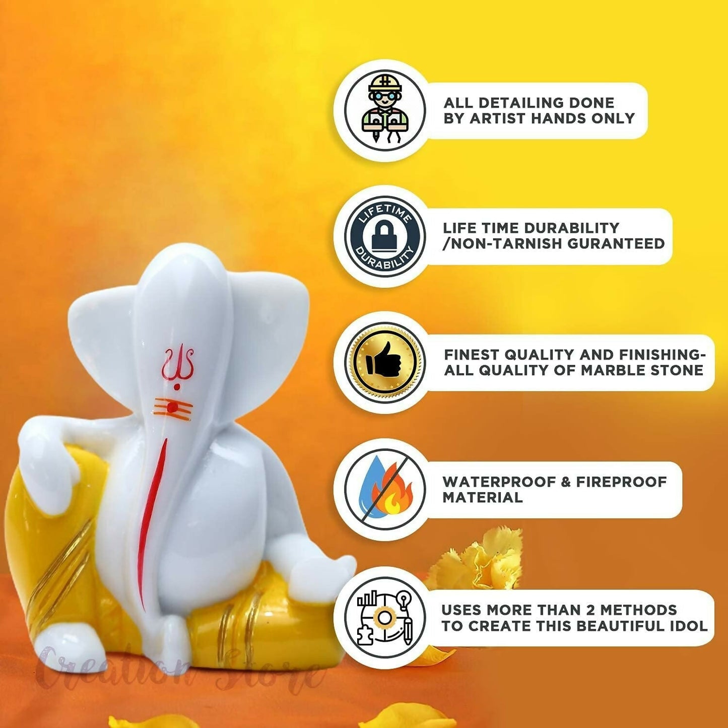 Creation Store Tilak Ganesh Idol - Distacart