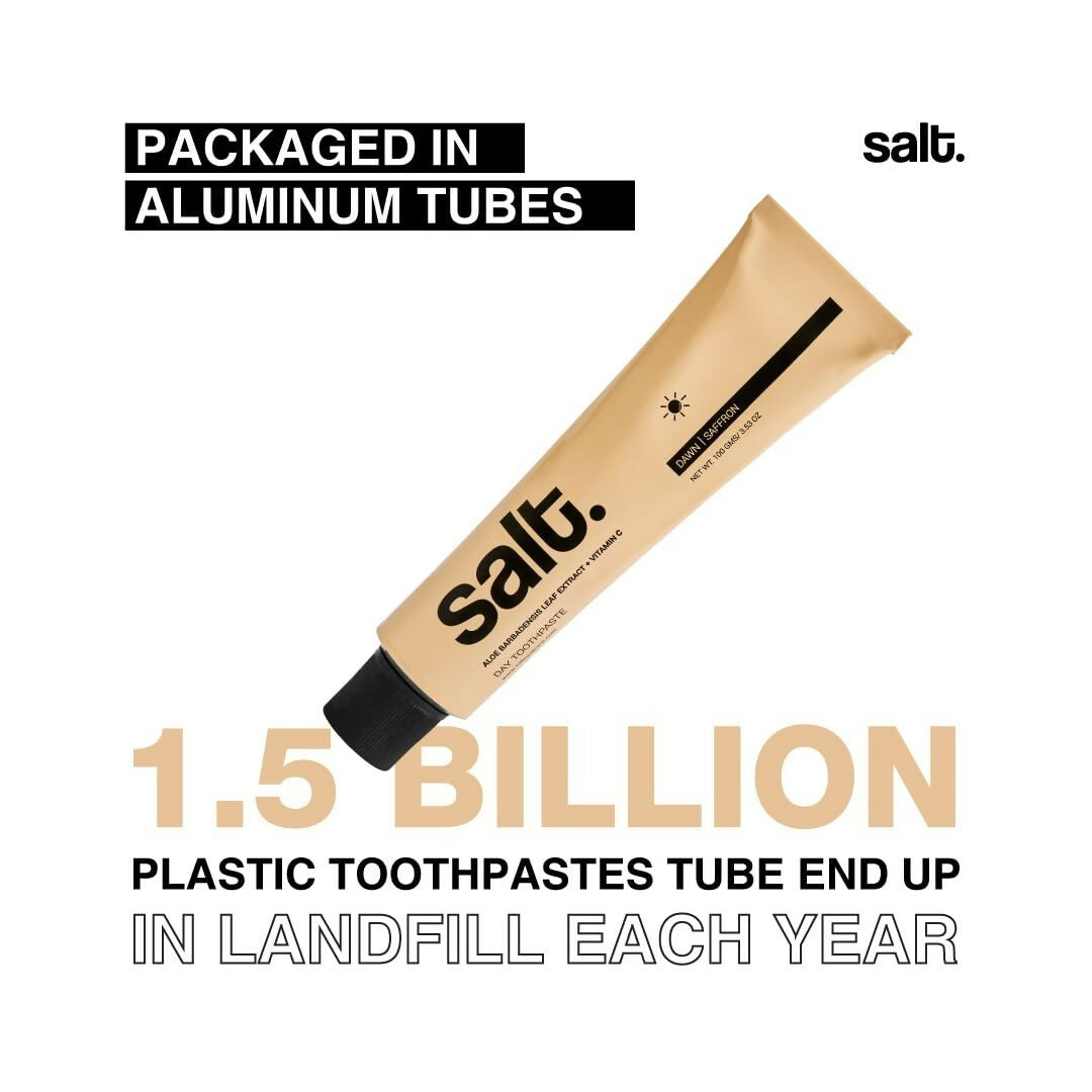 Salt. Oral Care Saffron Dawn Day Toothpaste - Distacart