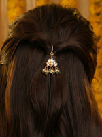 Thumbnail for Ruby Raang Lotus Dangling Hair Brooch