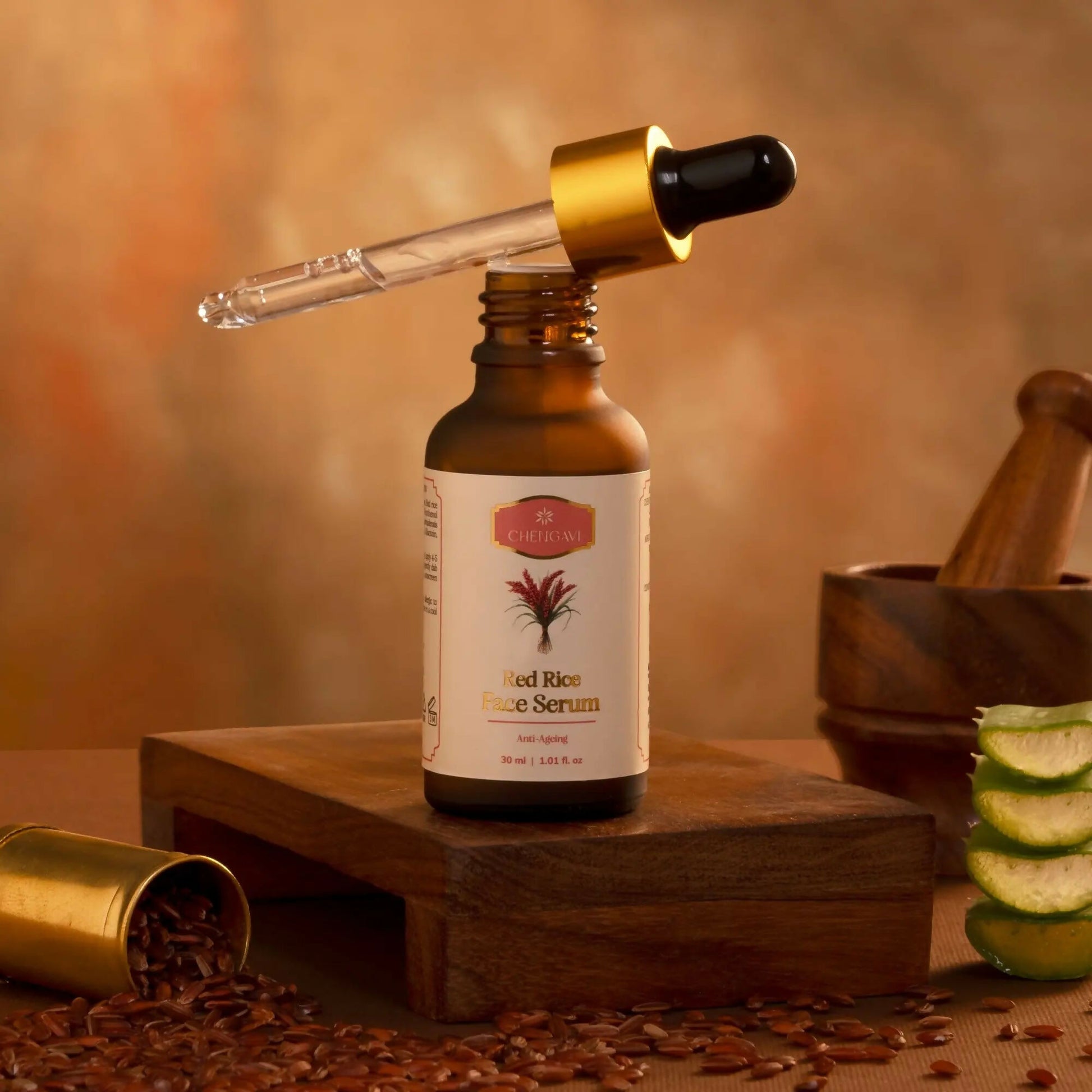 Chengavi Red Rice Face Serum - Distacart