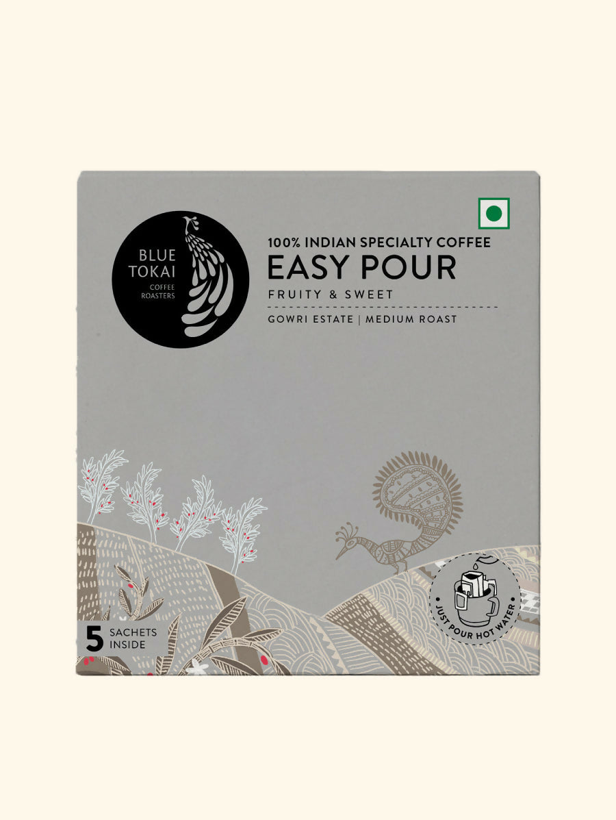 Blue Tokai Gowri Estate Medium Roast Easy Pour Sachets - Distacart