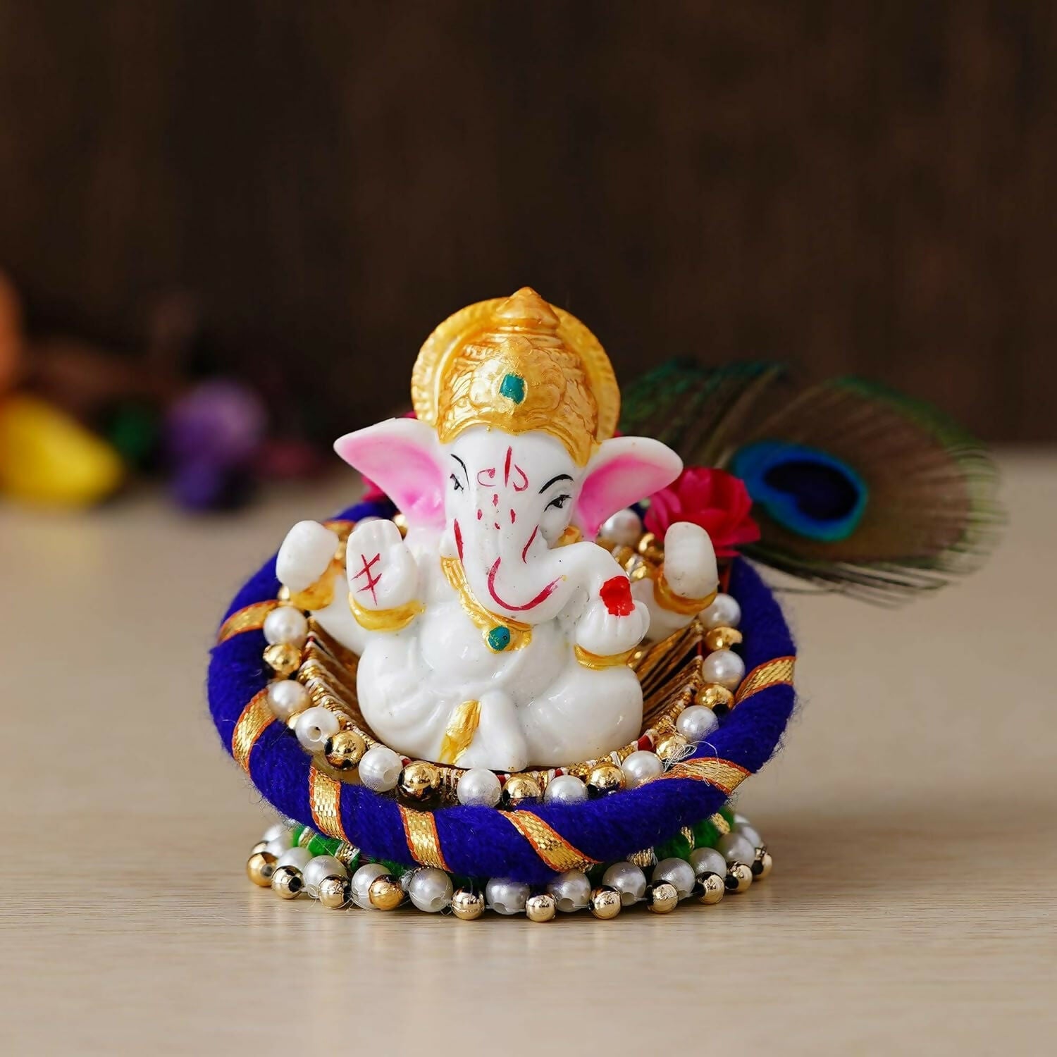 eCraftIndia Polyresin Lord Ganesha Idol - Distacart