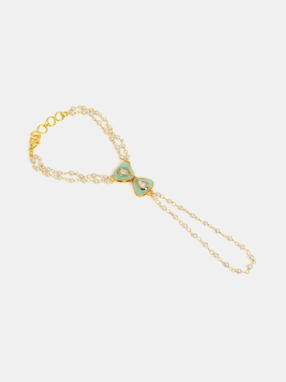 Ruby Raang Saanjh Pearl Hand Jewelry - Distacart