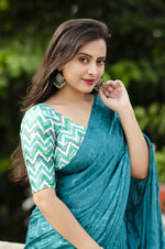 Thumbnail for Rama Silk Blend Ethnic Motifs Saree with Unstitched Blouse - Hiral Fashion - Distacart