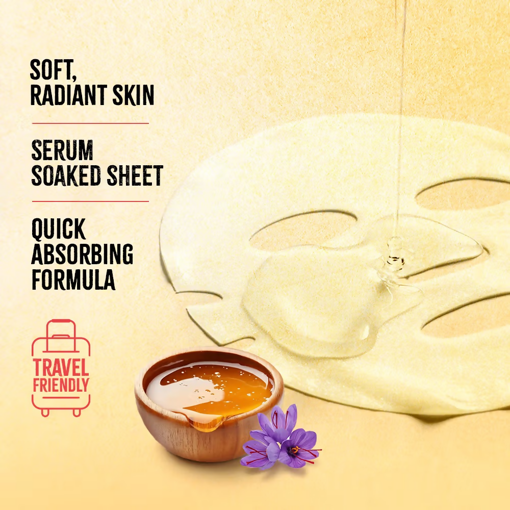 Nykaa Saffron & Honey Sheet Mask - Dista