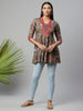 Ahalyaa Women Brown Cotton Digital Printed Tunic - Distacart
