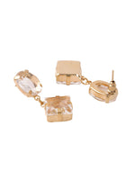 Thumbnail for NVR Women Golden Cz Studded Studs Earrings - Distacart