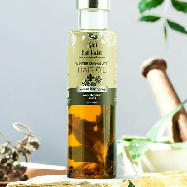 Nat Habit Neem Bhringraj Winter Hair Oil - Distacart