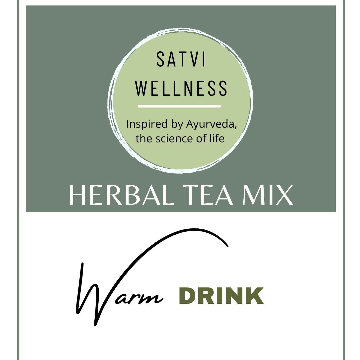 Satvi Wellness Ginger Cinnamon Herbal Infusion Mix In Indvidual Packets | Herbal Tea Sachet - Dista