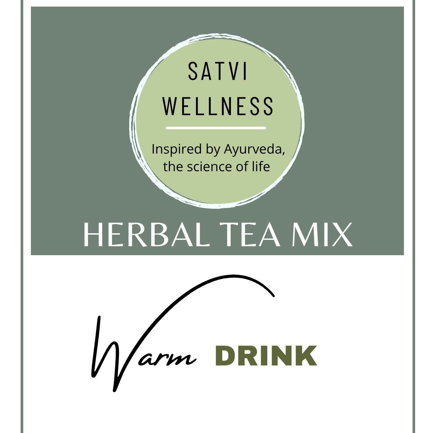 Satvi Wellness Ginger Cinnamon Herbal Infusion Mix In Indvidual Packets | Herbal Tea Sachet - Dista