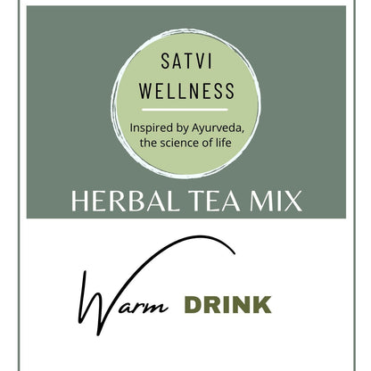 Satvi Wellness Ginger Cinnamon Herbal Infusion Mix In Indvidual Packets | Herbal Tea Sachet - Dista
