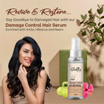 Thumbnail for Globus Remedies Damage Control Hair Serum, For Frizzy Hair, Smoothens Rough Ends, Adds Instant Shine,100ml