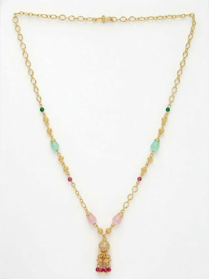 NVR Women Gold Plated Multicolour chain - Distacart