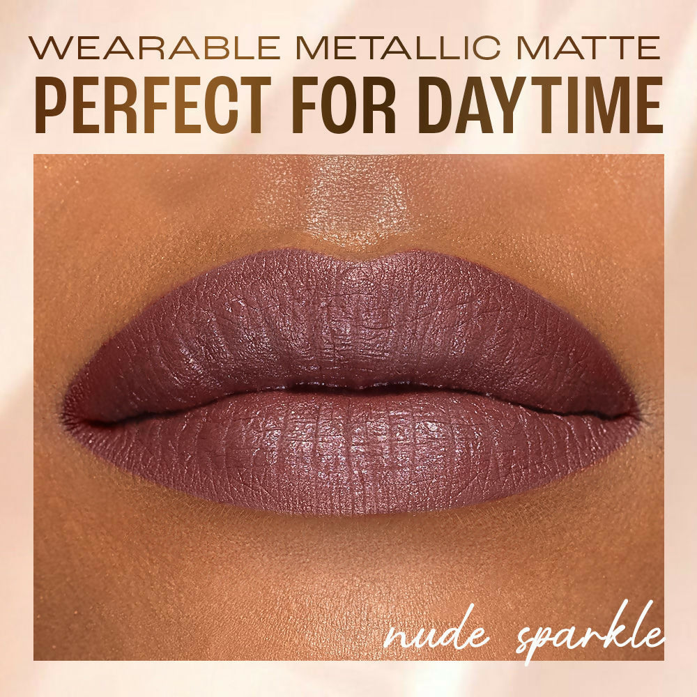 Lakme Be-jewel Shimmer Lip Liquid - Nude Sparkle