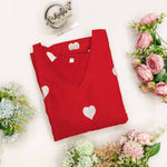 Thumbnail for Preksha Creation Slub Cotton Printed Women Red Gown - Distacart