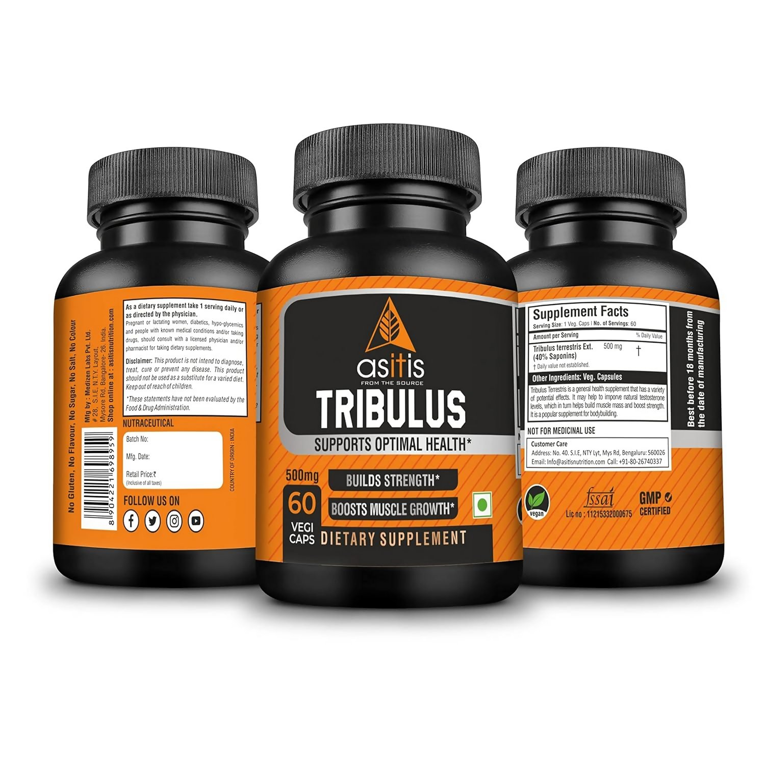 AS-IT-IS Nutrition Tribulus Capsules