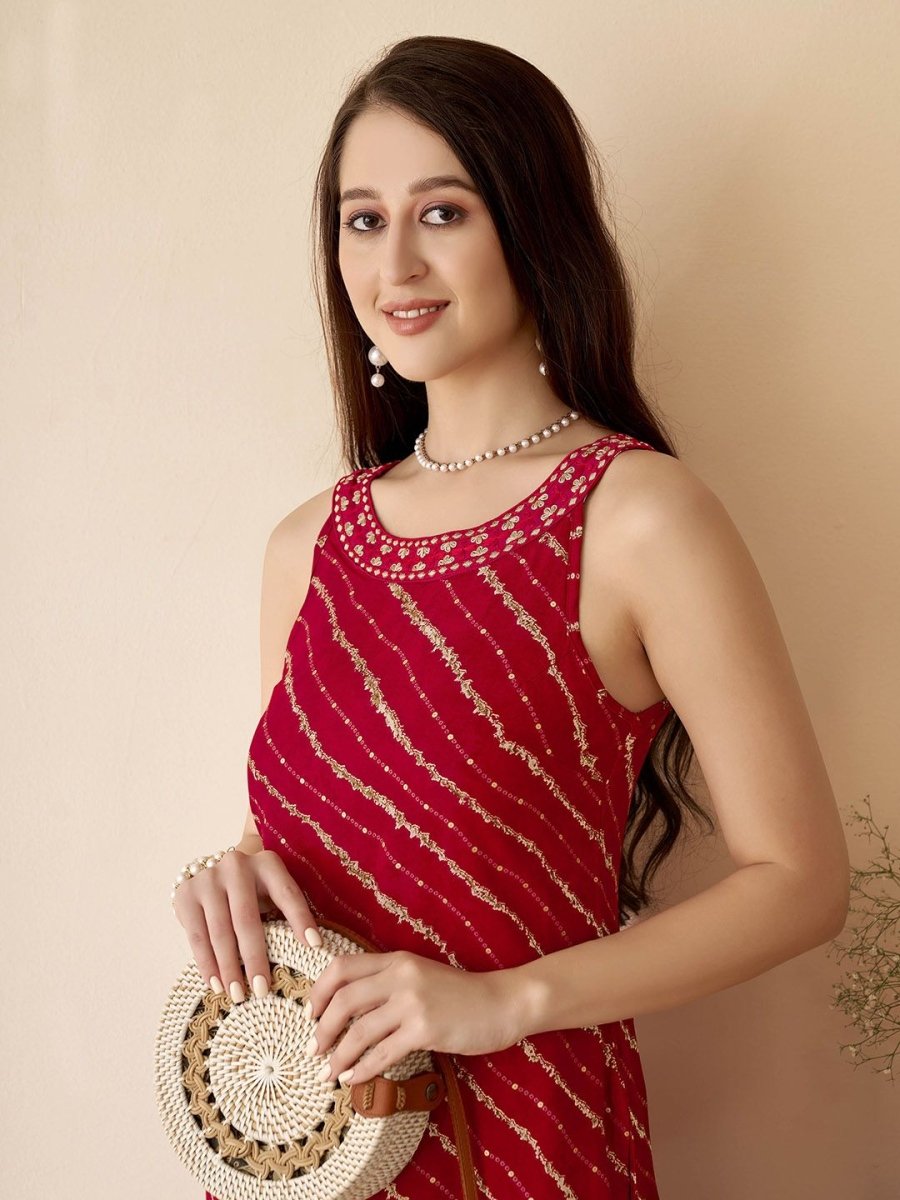 Anouk leheriya Printed Straight Kurta - Distacart