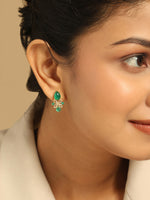 Thumbnail for Nuyug 18k Gold Plated Floral Diamond Glow Earrings