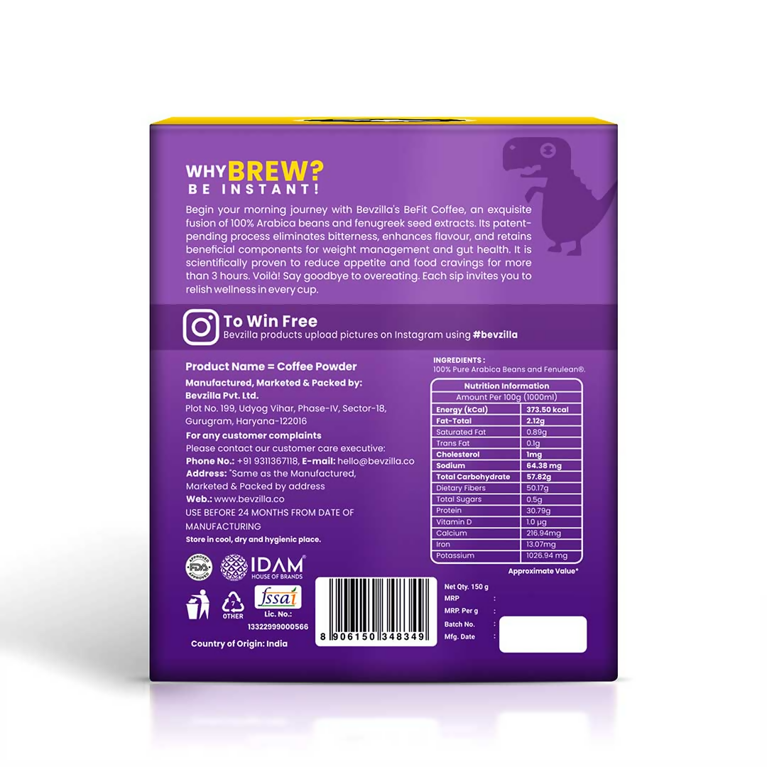 Bevzilla BeFit Coffee