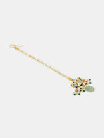 Thumbnail for Ruby Raang Pearl Glow Necklace With Matching Earrings And Maang Tikka - Distacart