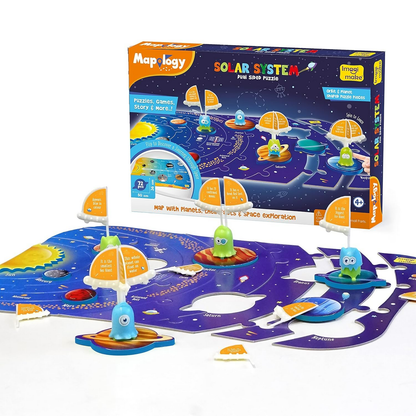 Imagimake Mapology Solar System Puzzle - Learning Aid And Educational Toy - For Kids Age 4 And Above (Solar System) - Distacart