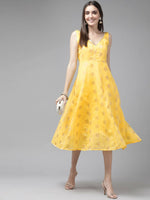 Thumbnail for Ahalyaa Women's Traditional wear Dress - Yellow - Distacart