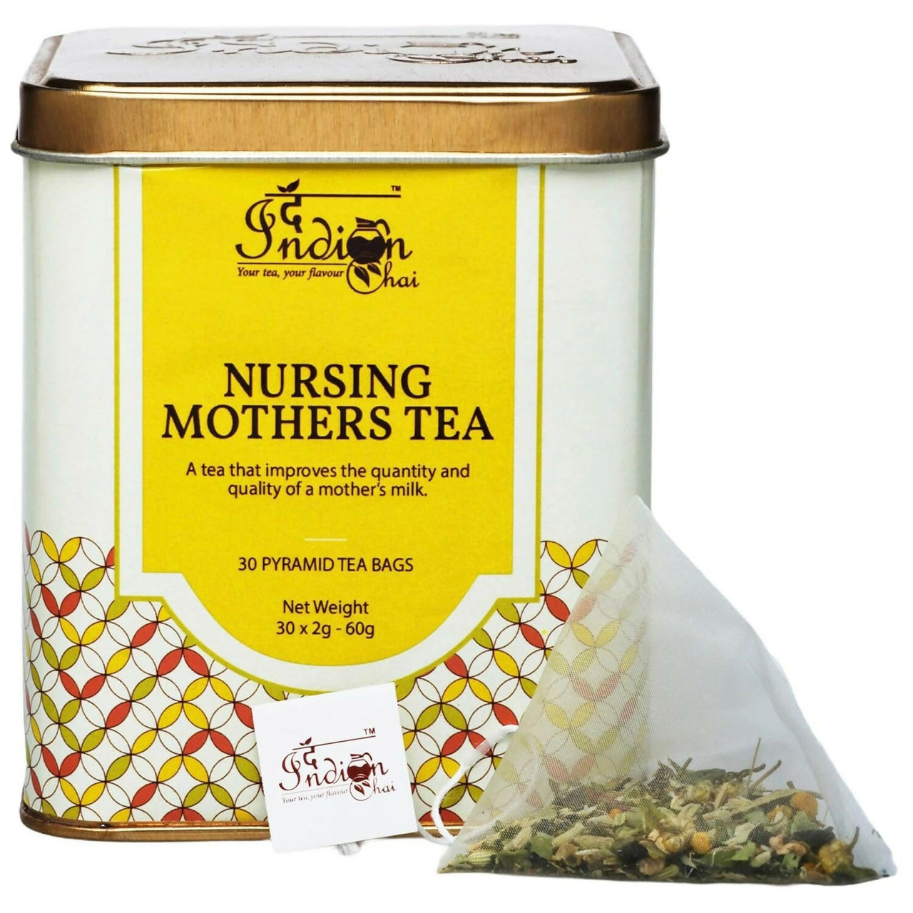 The Indian Chai – Nursing Mothers Tea 30 Pyramid Tea Bags - Distacart