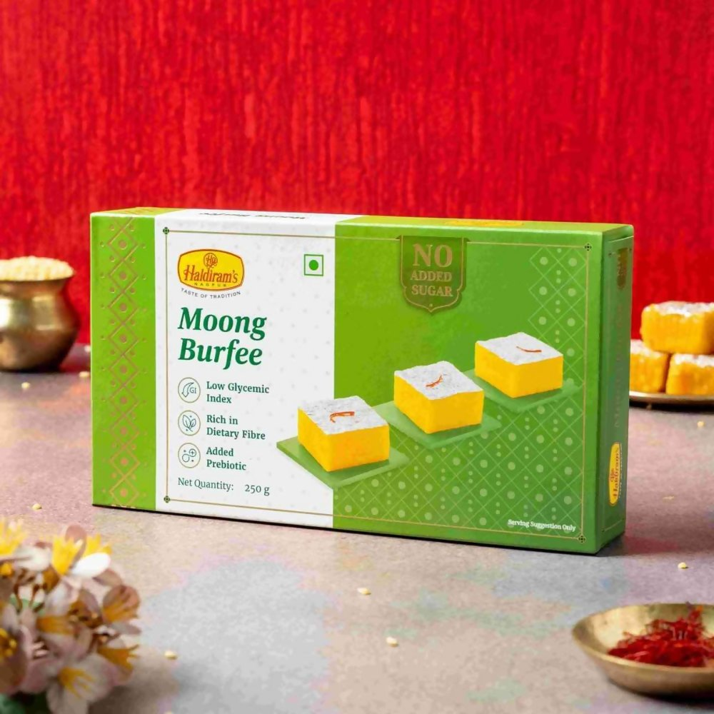 Haldiram's Moong Burfee -No Added Sugar - Distacart