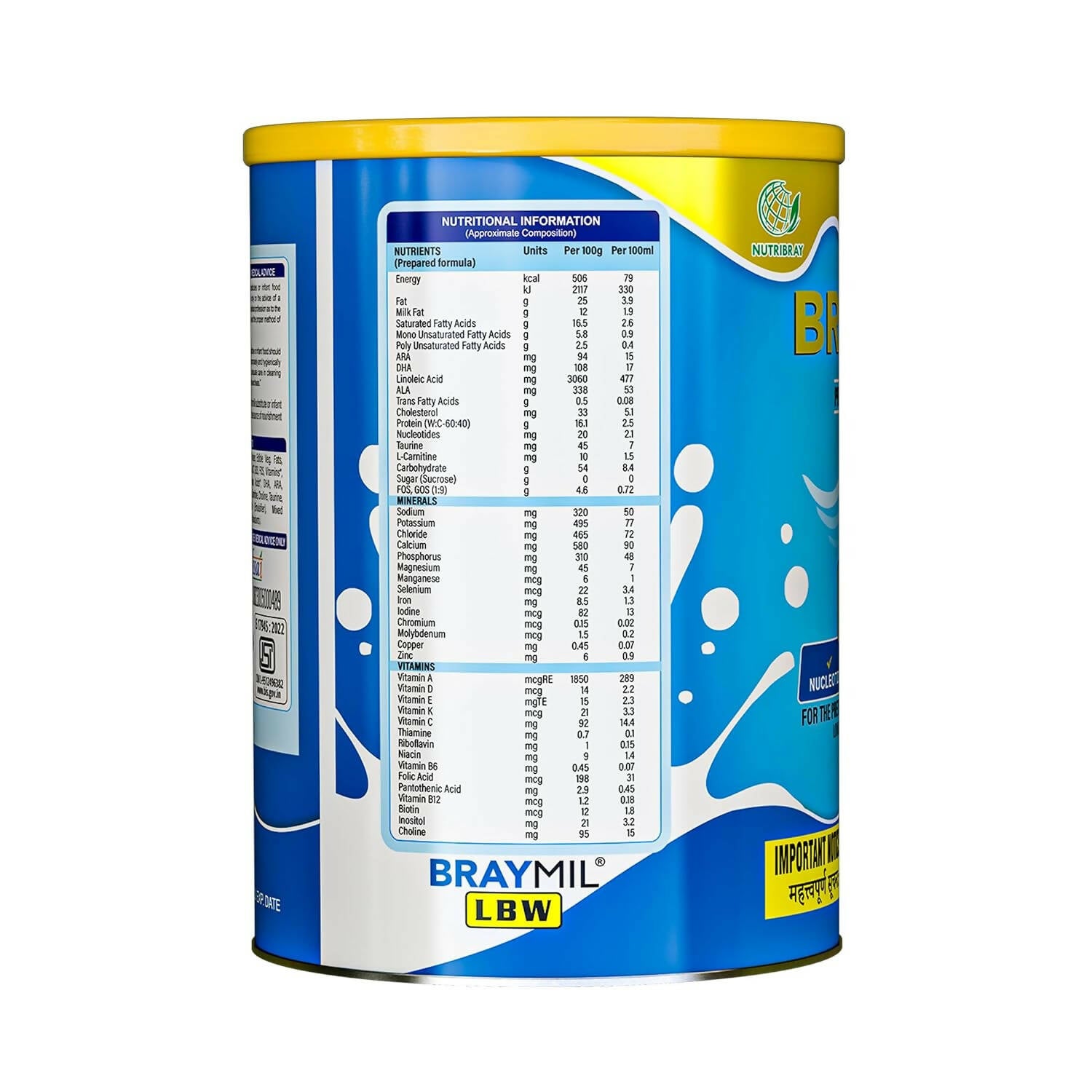 Braymil Pre-Term Formula LBW for the Preterm Baby Powder - Distacart