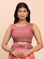Thumbnail for Astita Linen Cotton Peach Saree