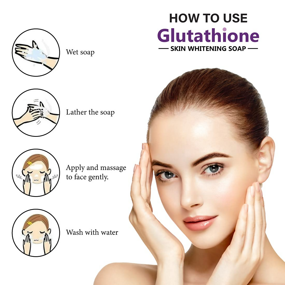LA Organo Glutathione Lavender Skin Whitening Soap - Distacart