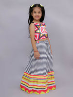 Thumbnail for Lil Drama Shor-Gul Multicolor Top and Pant Set For Girls