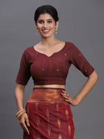 Thumbnail for Astita Silk Maroon Saree