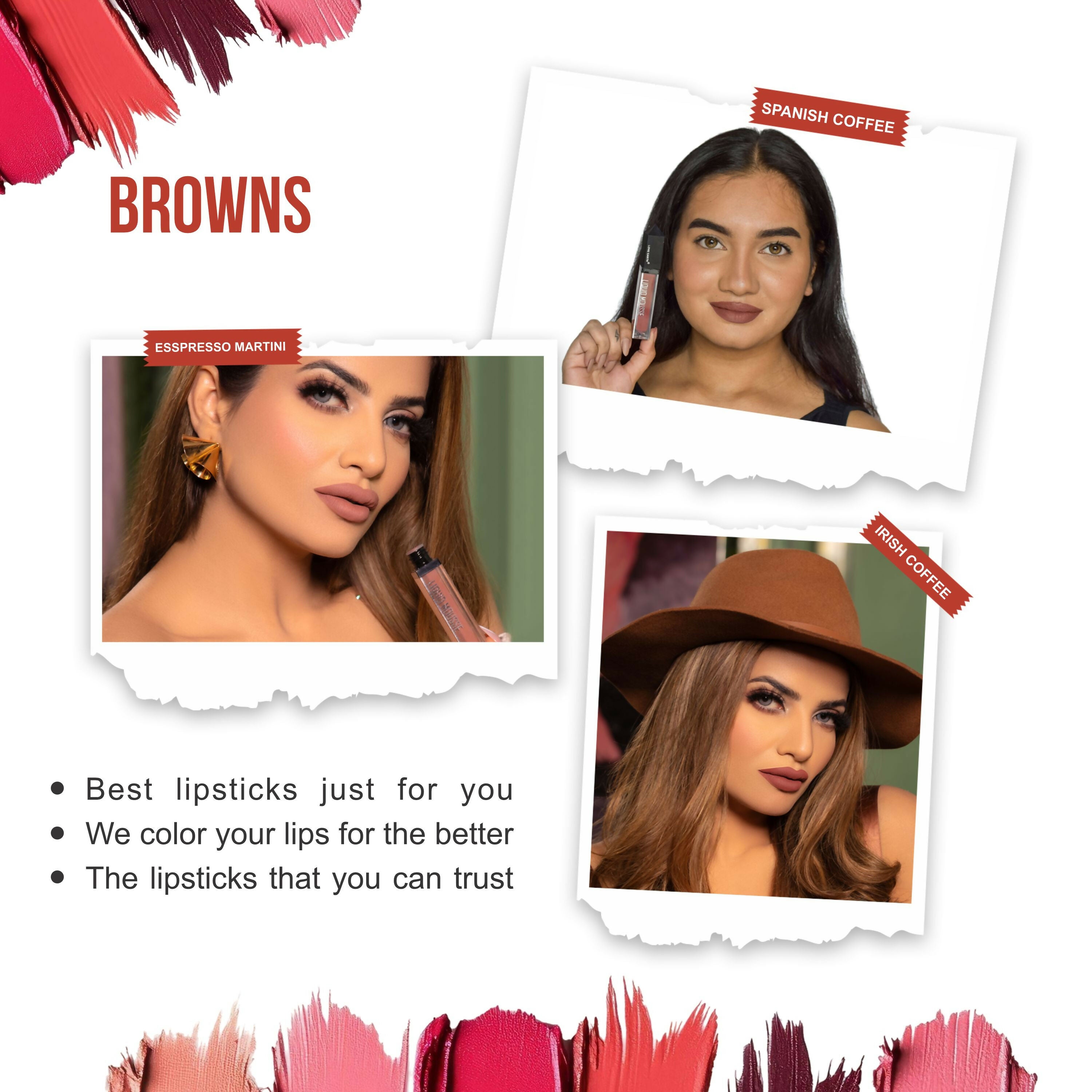 Love Earth Liquid Mousse Matte Lipstick - Browns - Distacart