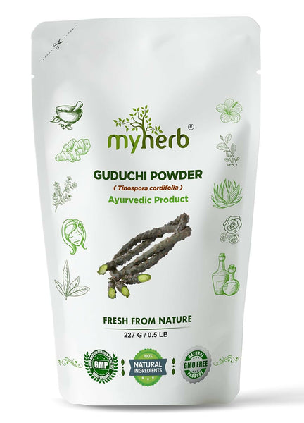 Myherb Natural Organic Guduchi Powder/Giloy Powder - Distacart